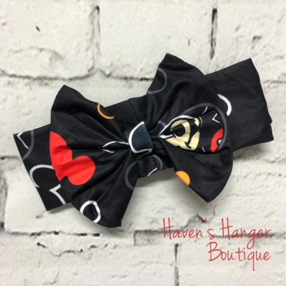 3pc. Mickey Romper Set w/ Headband & Necklace - Picture 3 of 8